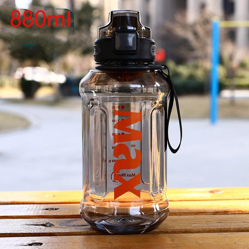 1.2 Liter Large Capacity Sport Water Bottle with Rope Durable Portable Gym Fitness Outdoor Drinking Plastic Bottles Eco-Friendly Plastic Cup Men's high Temperature Resistant Large Capacity Outdoor Portable Water Bottle Sports Fitness Water Bottle
