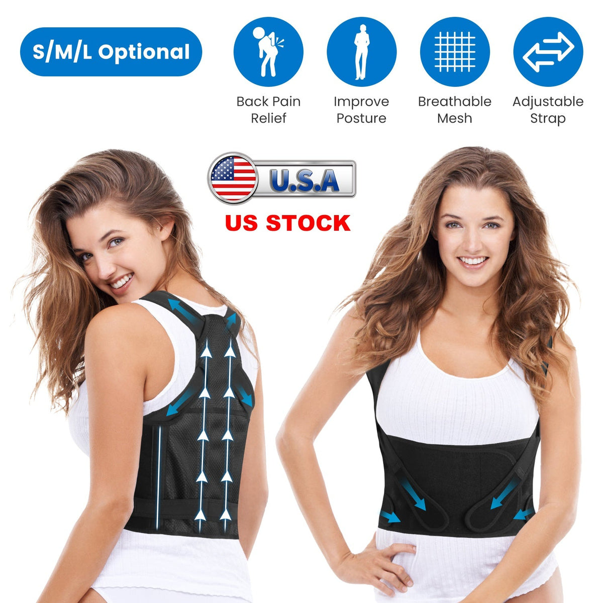 Adjustable Posture Support Brace