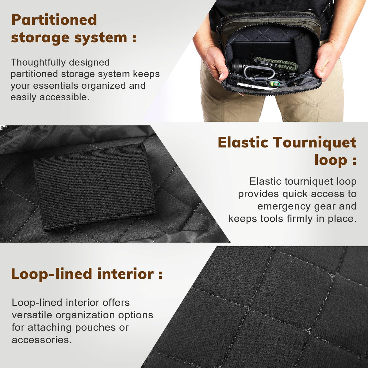 VOTAGOO® Concealed Carry Waist Bag