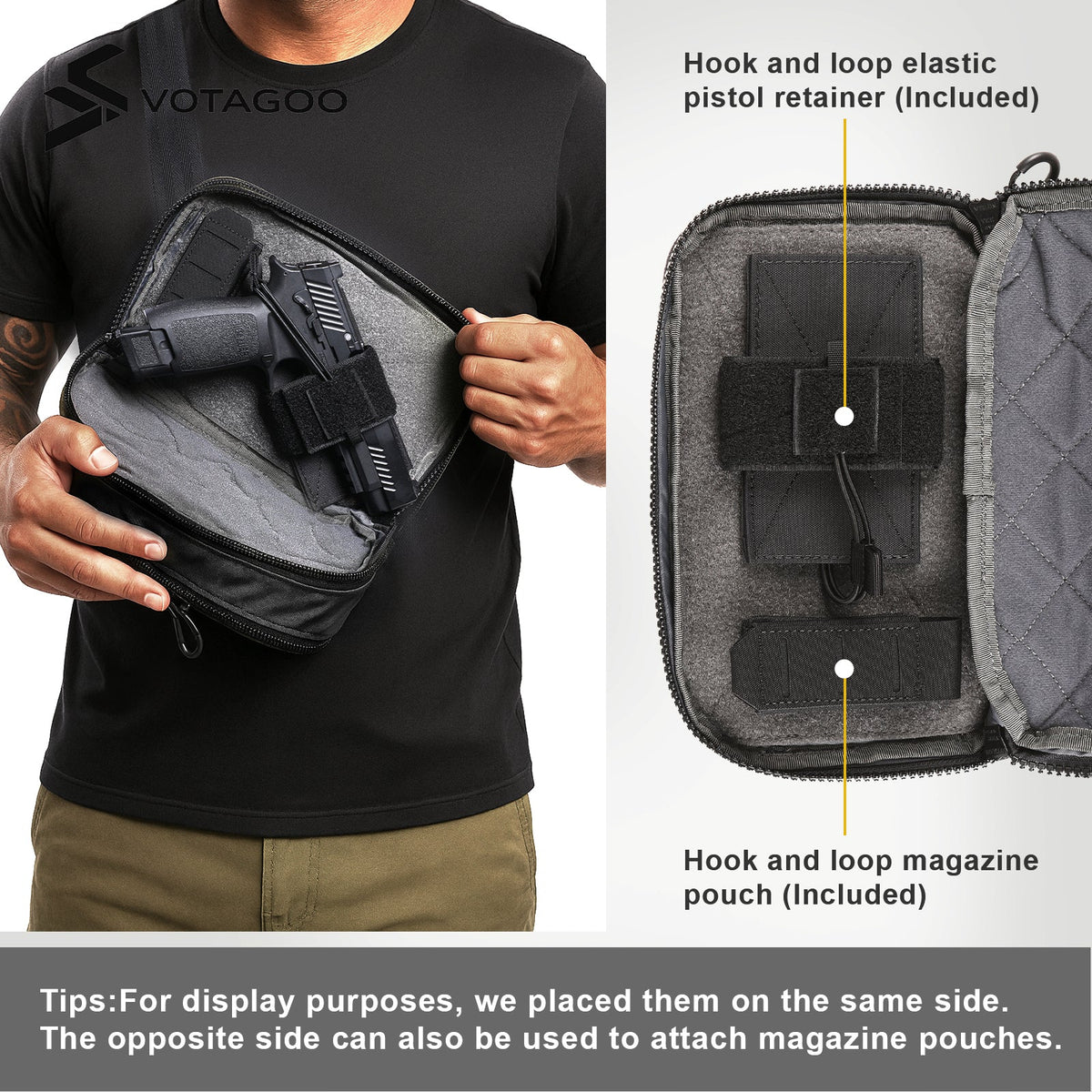 VOTAGOO® Concealed Carry Waist Bag
