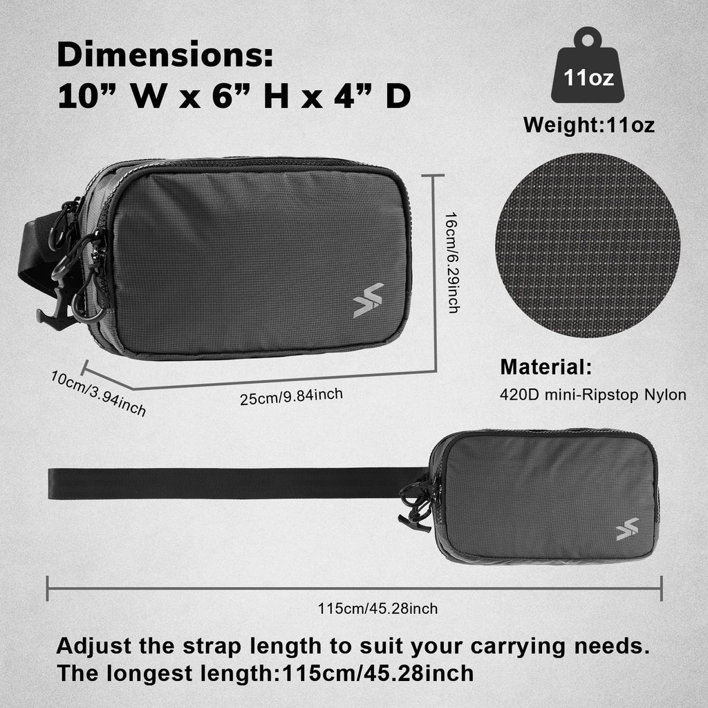 VOTAGOO® Concealed Carry Waist Bag