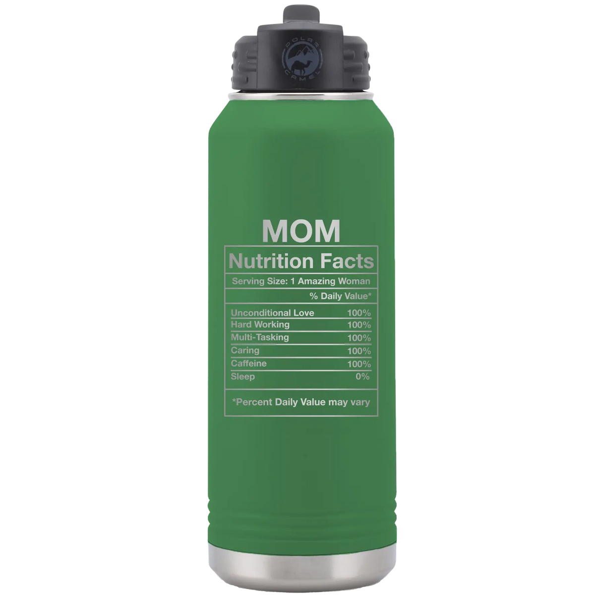 Mom Nutrition 32 oz Water Bottle | Green