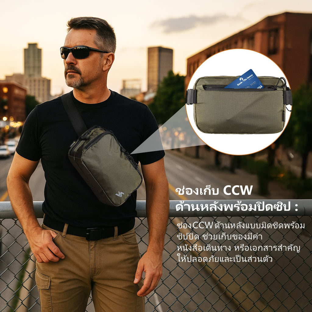 VOTAGOO® Concealed Carry Waist Bag
