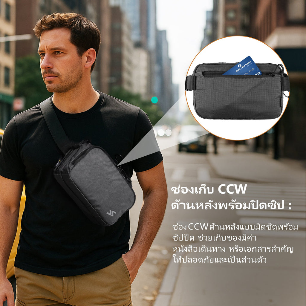 VOTAGOO® Concealed Carry Waist Bag