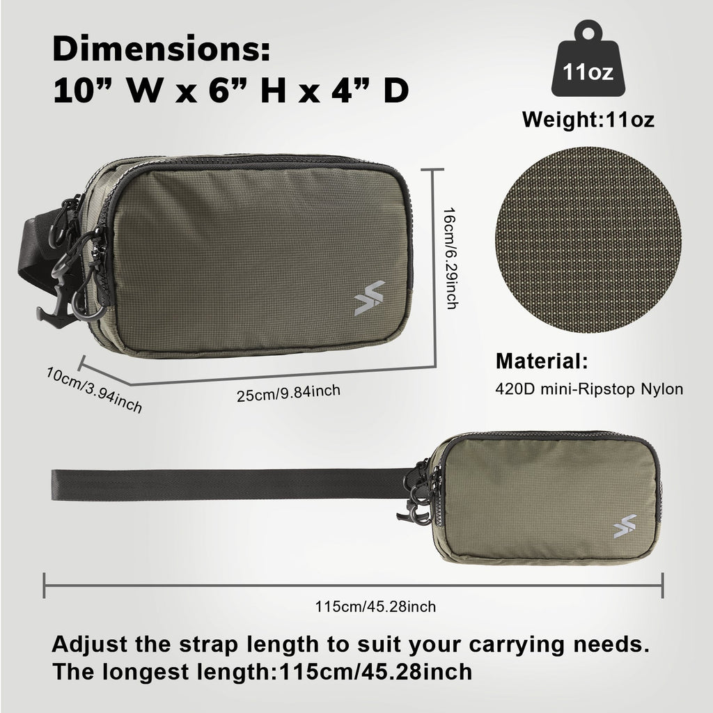 VOTAGOO® Concealed Carry Waist Bag