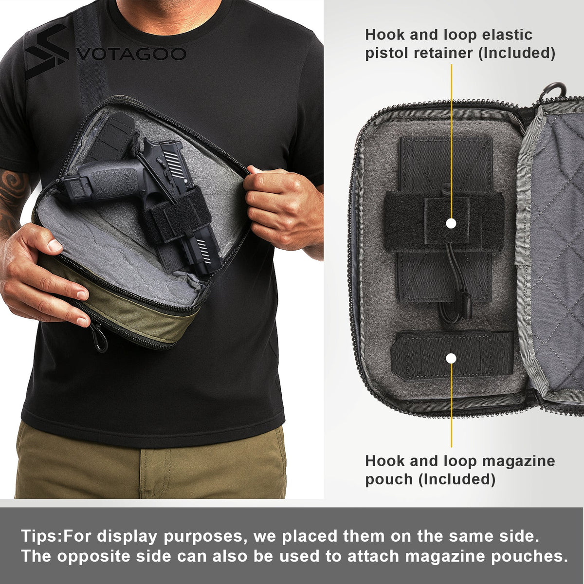 VOTAGOO® Concealed Carry Waist Bag