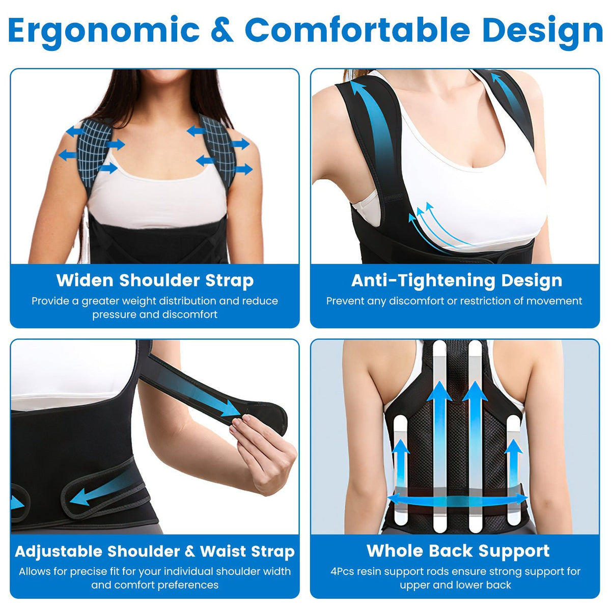 Adjustable Posture Support Brace