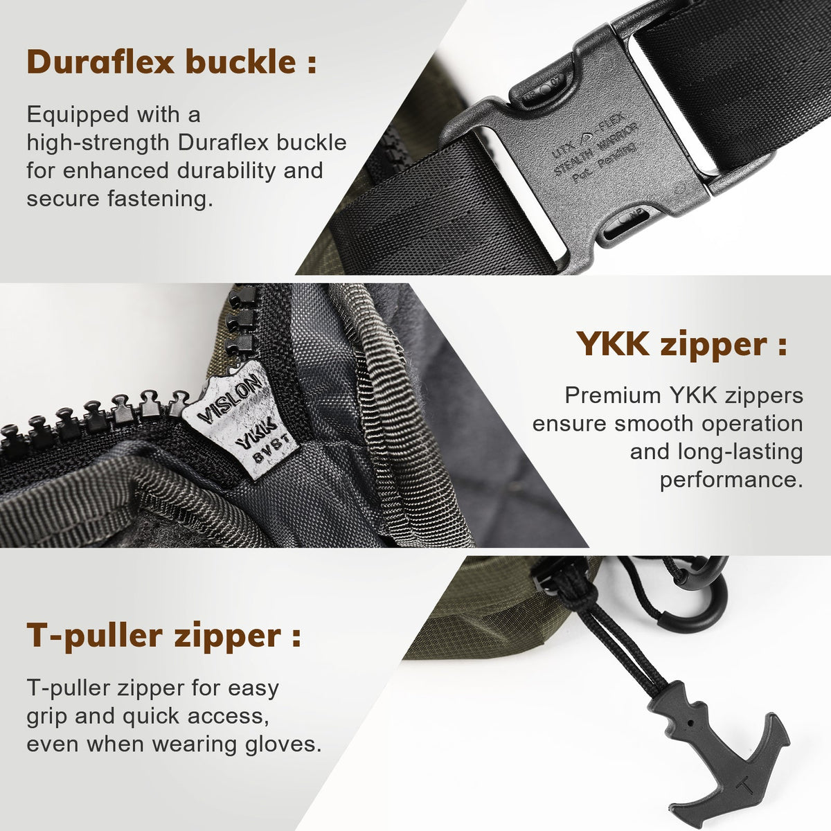 VOTAGOO® Concealed Carry Waist Bag