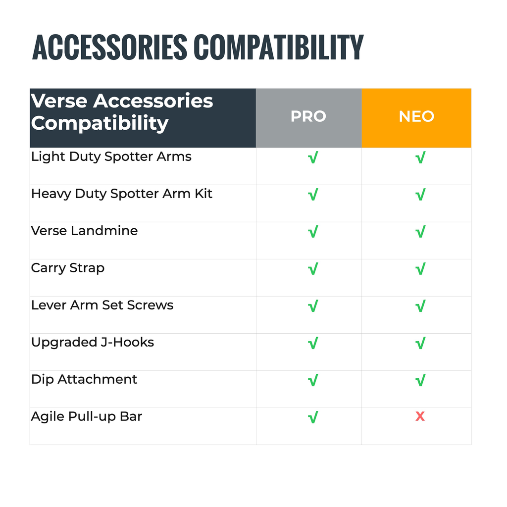 Verse® Agile Rack NEO — Ultra-lightweight Portable Squat Rack For Home Gyms, Apartments, Mobile Trainers and Studios