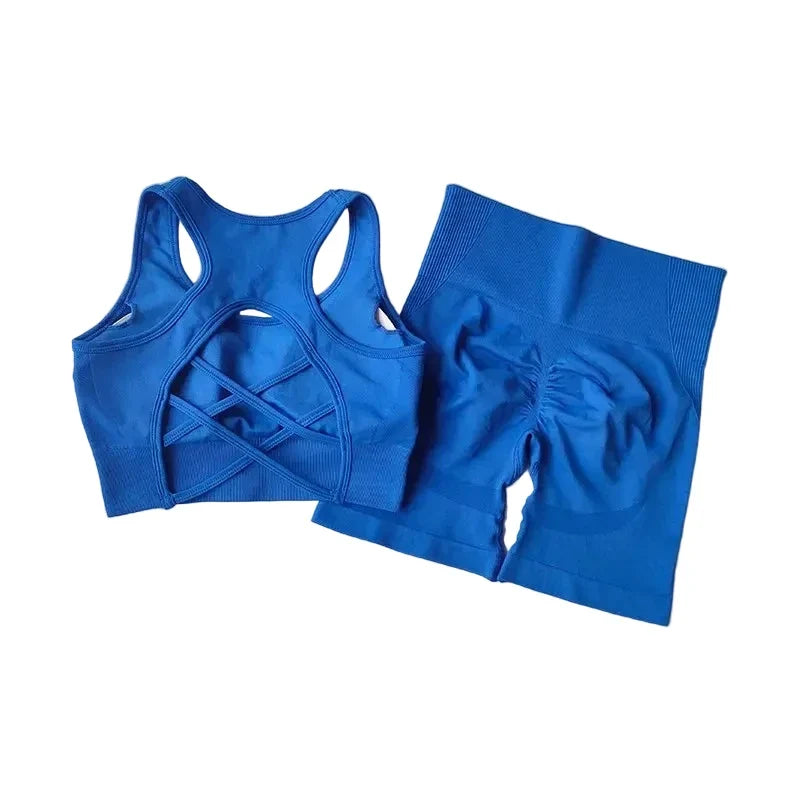 Women's High-Waist Seamless Workout Set