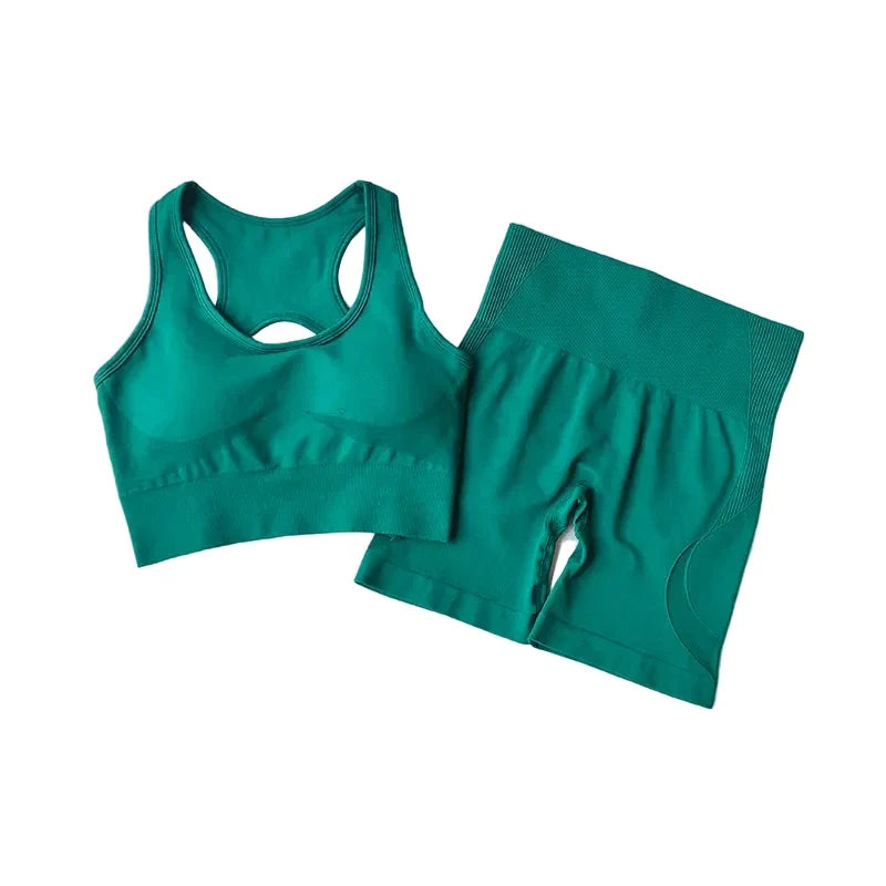 Women's High-Waist Seamless Workout Set