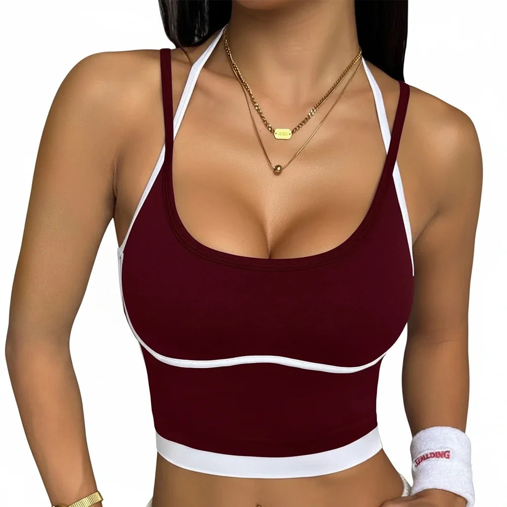 Women's Color-Block Workout Top