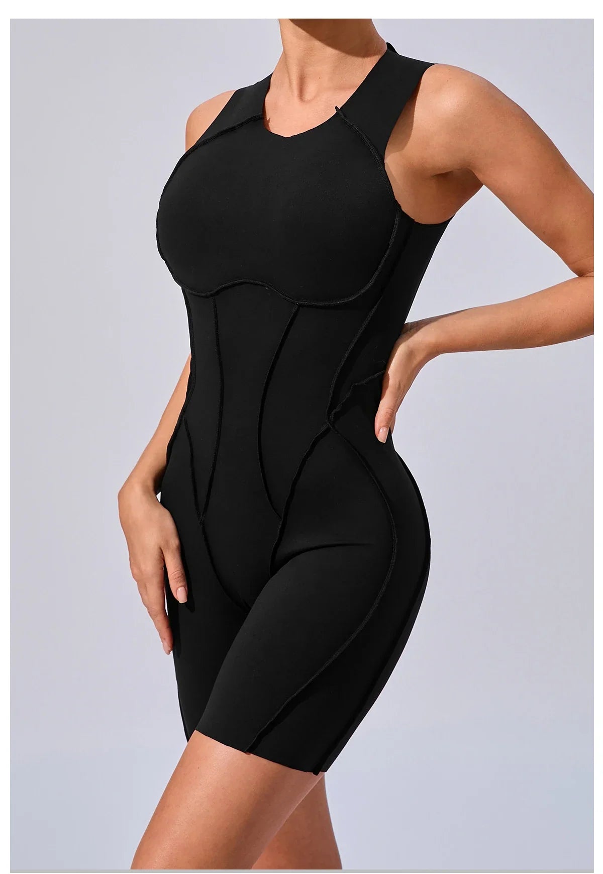 Women's Padded Workout Jumpsuit