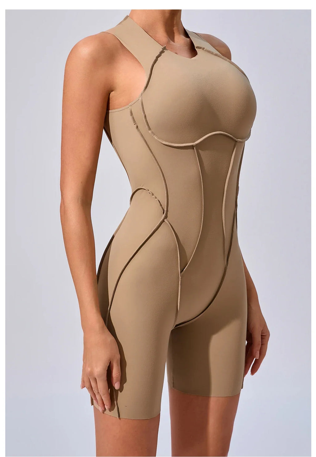 Women's Padded Workout Jumpsuit