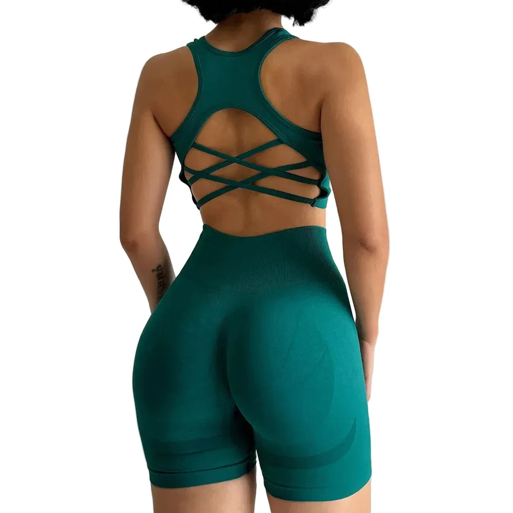 Women's High-Waist Seamless Workout Set