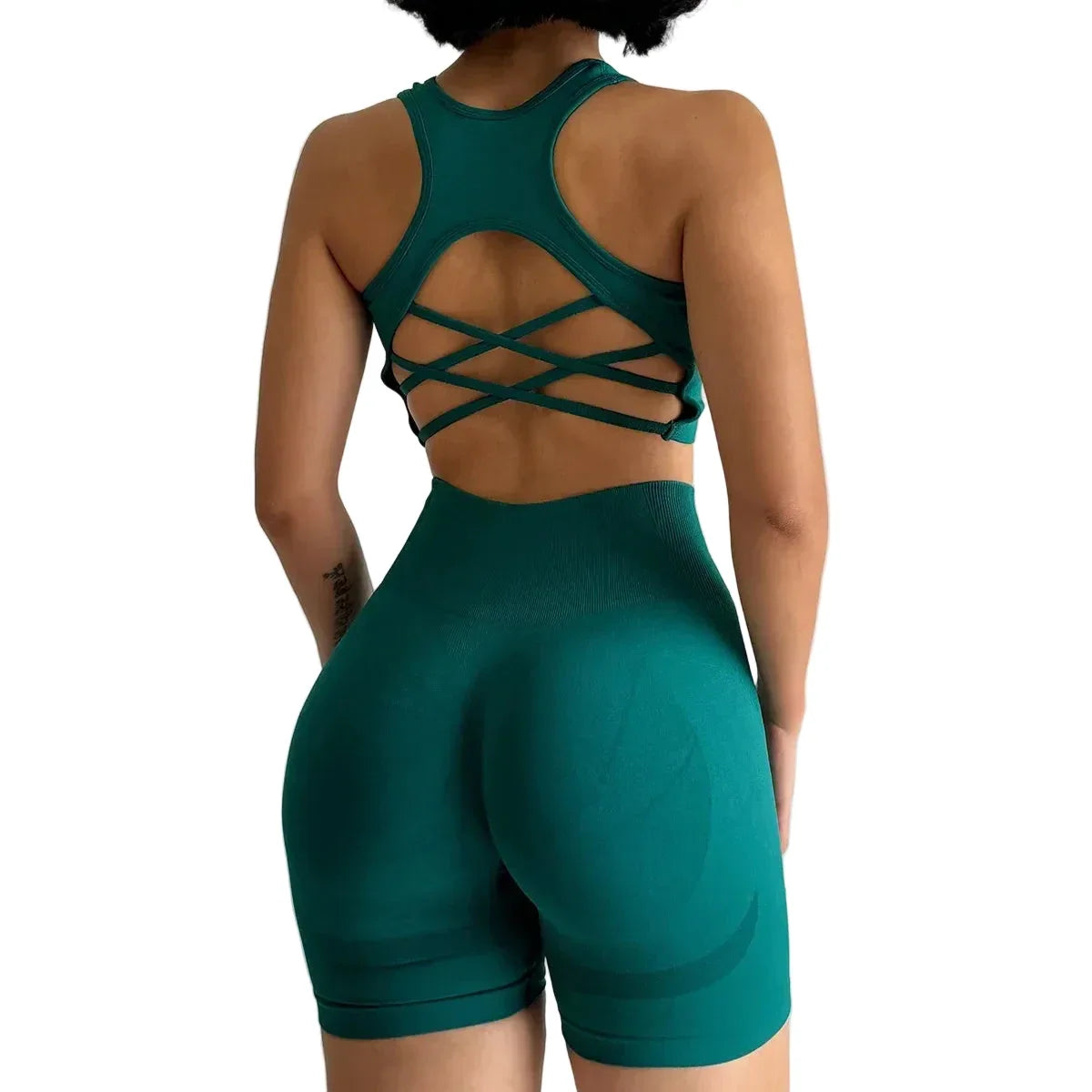 Women's High-Waist Seamless Workout Set