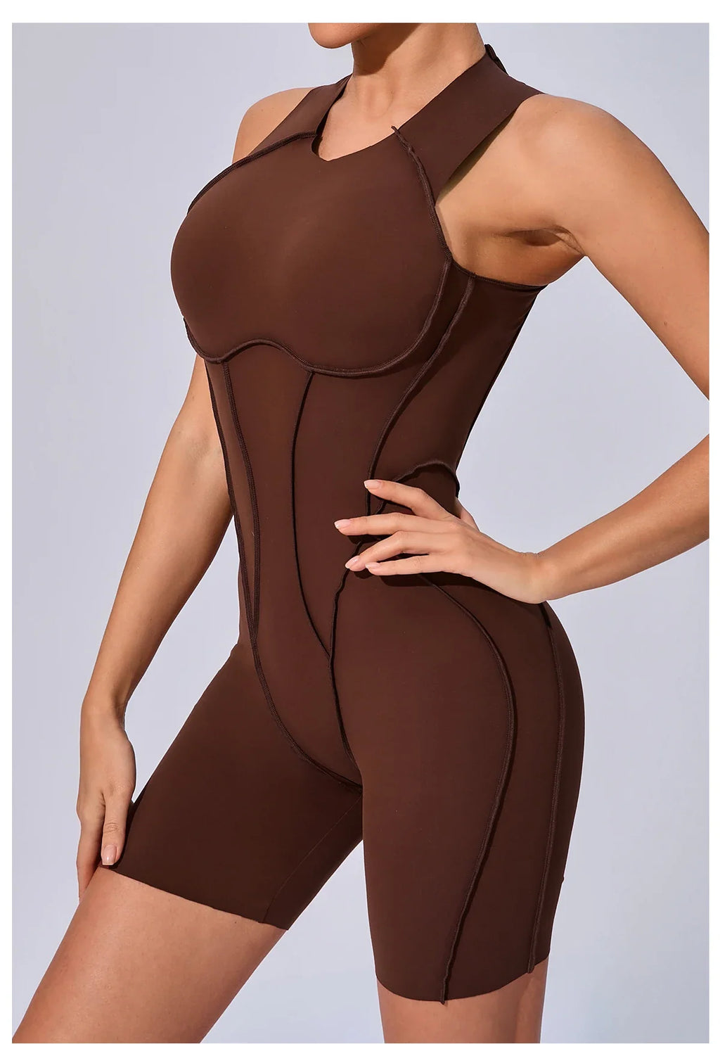 Women's Padded Workout Jumpsuit