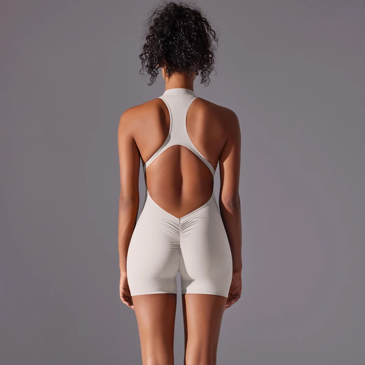 Women's Backless Workout Jumpsuit