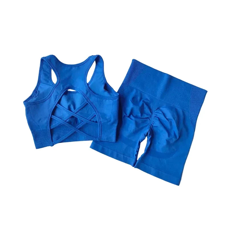 Women's High-Waist Seamless Workout Set
