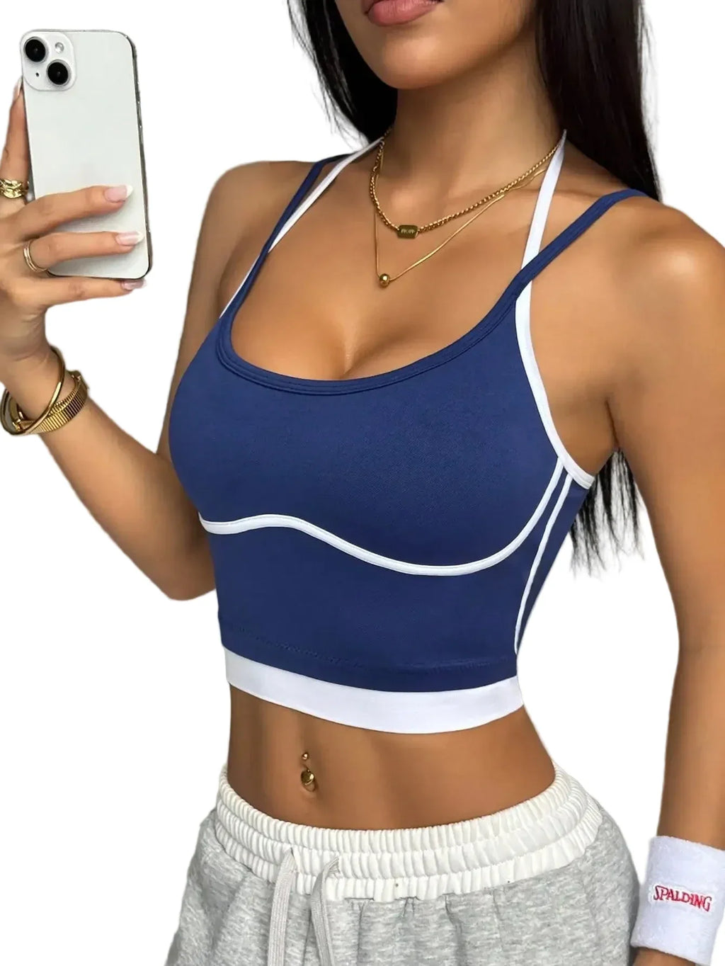 Women's Color-Block Workout Top