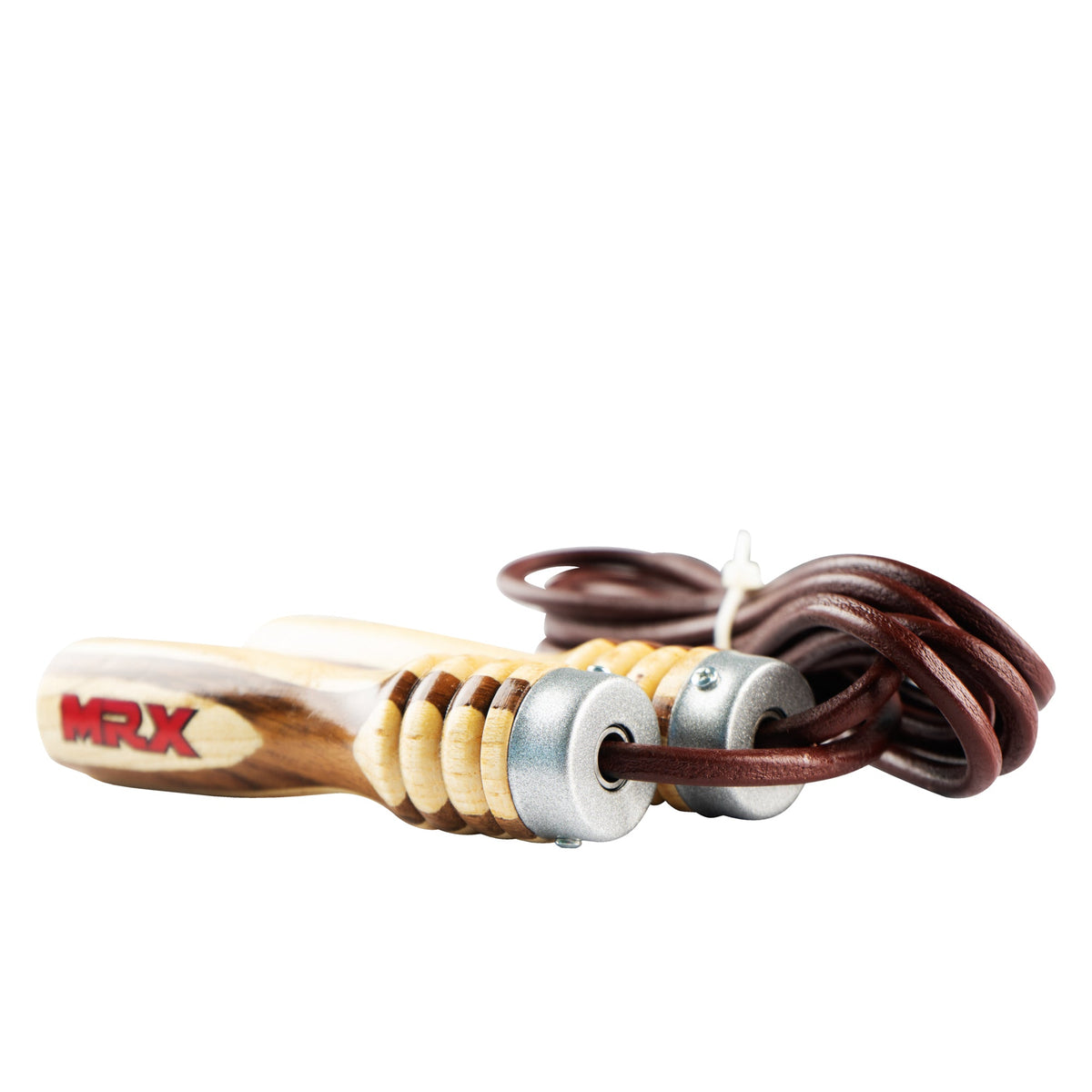 MRX Heavy Duty Leather Jump Rope Wood Handle