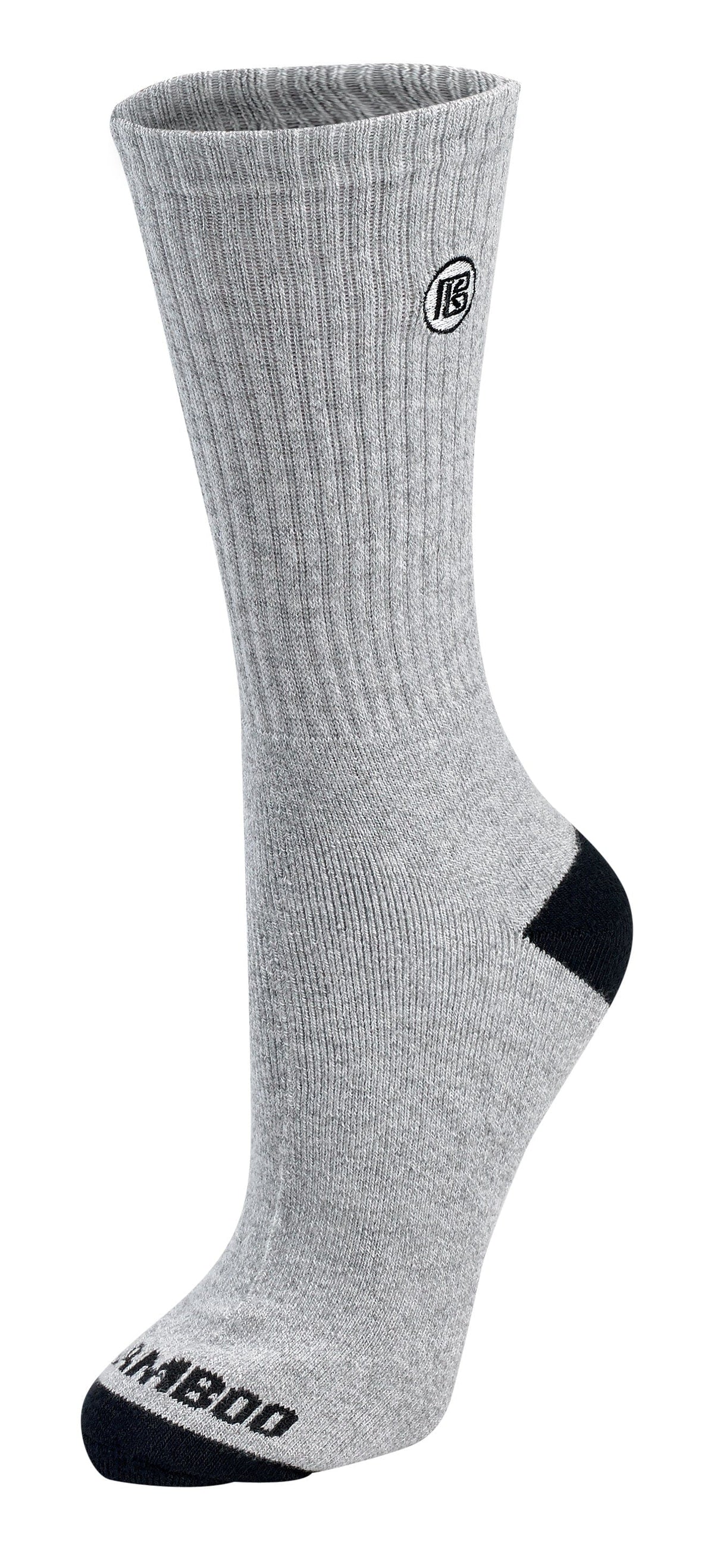 Premium Bamboo Rayon Crew Socks - 1, 3 &  6 Pair Packs Available