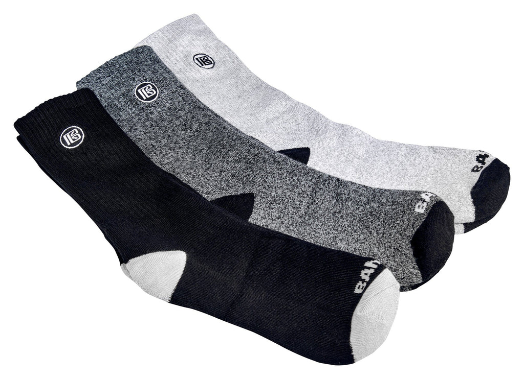 Premium Bamboo Rayon Crew Socks - 1, 3 &  6 Pair Packs Available