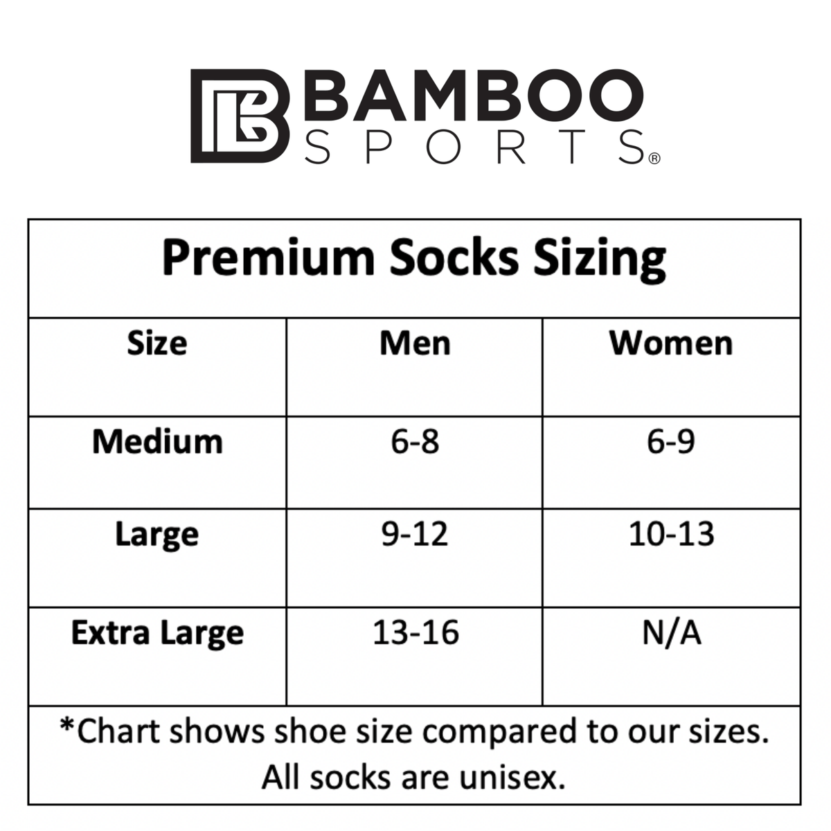 Premium Bamboo Rayon Crew Socks - 1, 3 &  6 Pair Packs Available