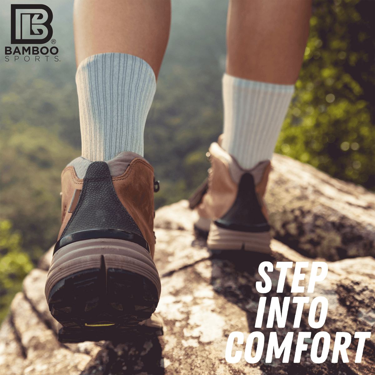 Premium Bamboo Rayon Crew Socks - 1, 3 &  6 Pair Packs Available