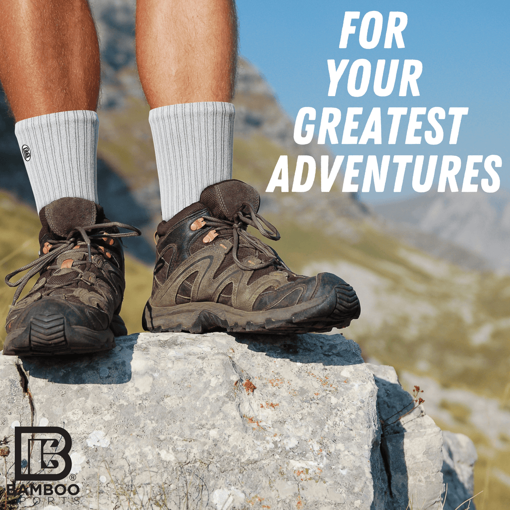 Premium Bamboo Rayon Crew Socks - 1, 3 &  6 Pair Packs Available