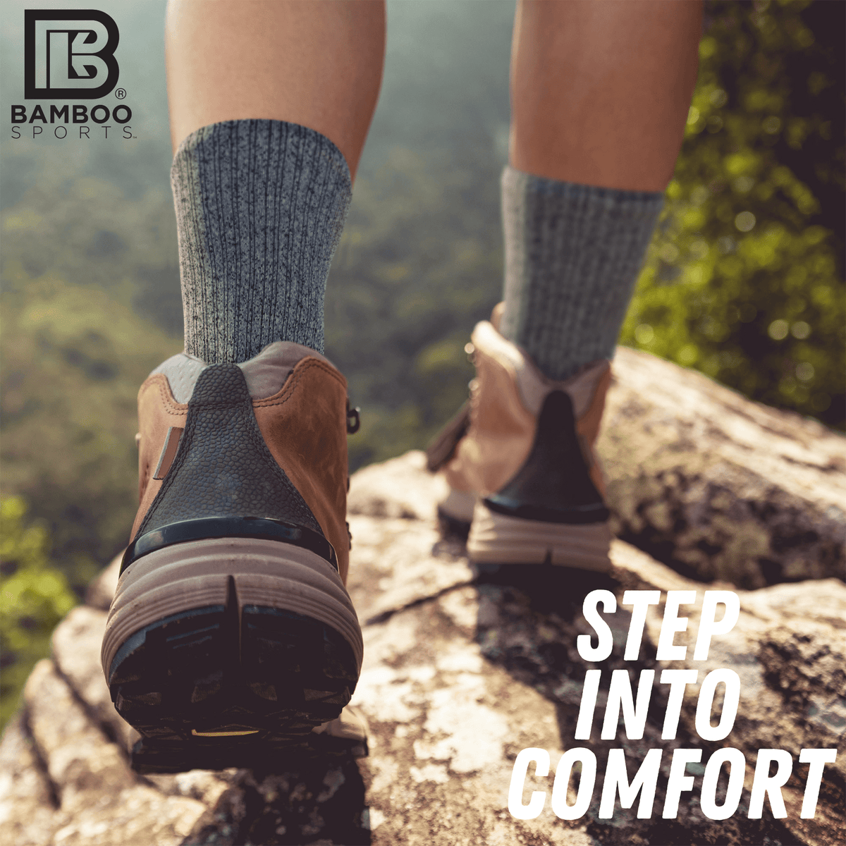 Premium Bamboo Rayon Crew Socks - 1, 3 &  6 Pair Packs Available
