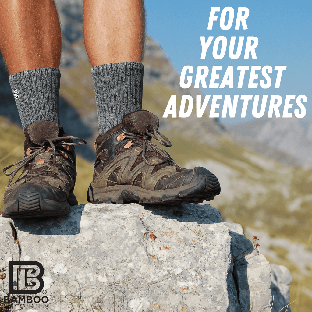 Premium Bamboo Rayon Crew Socks - 1, 3 &  6 Pair Packs Available
