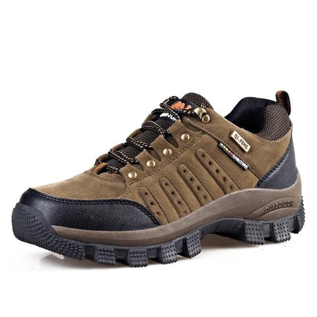 Men's Low-Top Hiking Shoes - Brown