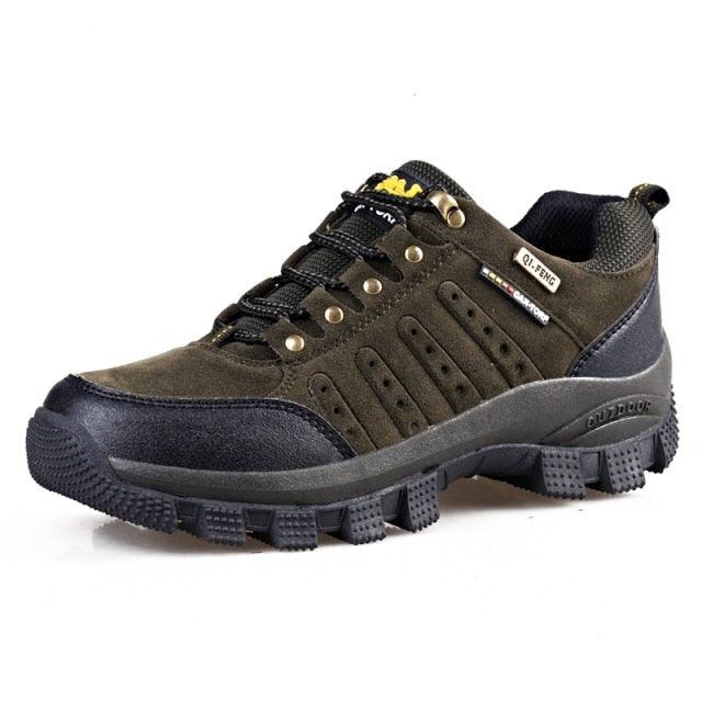 Men's Low-Top Hiking Shoes - Brown