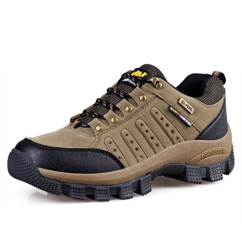 Men's Low-Top Hiking Shoes - Brown