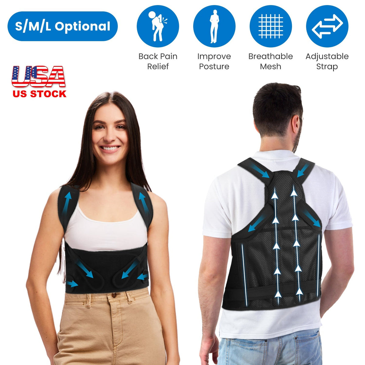 Adjustable Posture Support Brace