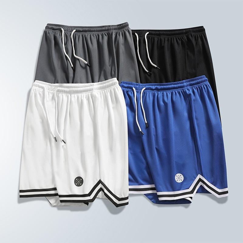 Men's Summer Mesh Sports Shorts Basketball Fitness Speed Dry Running Breathable Shorts Casual Loose Large Size Mens Quick Dry Workout Shorts Basketball Shorts