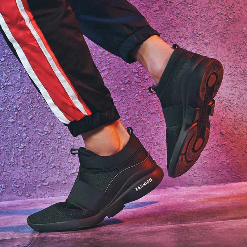 Mens Red Sneakers Flats Sport Footwear Couple Sneakers New Fashion Lovers Casual Lightweight Jogging Breathable Tennis Sport Shoes For Workout OutdoorWalking